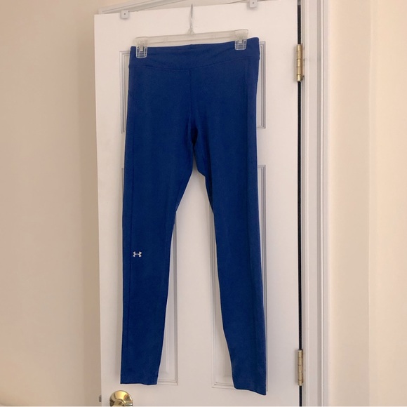 Under Armour Women's HeatGear Armour Leggings in Cobalt - Picture 1 of 9